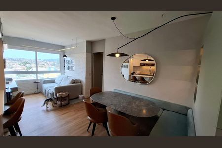 Sala de jantar de apartamento à venda com 2 quartos, 60m² em Jardim do Salso, Porto Alegre