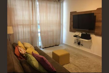 Sala de apartamento para alugar com 1 quarto, 43m² em Ponta da Praia, Santos