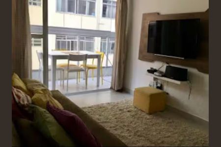 Sala de apartamento para alugar com 1 quarto, 43m² em Ponta da Praia, Santos