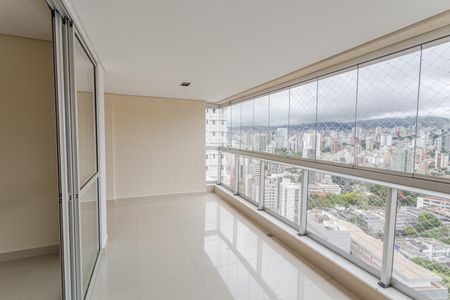 Varanda na Sala de apartamento para alugar com 4 quartos, 170m² em Santo Agostinho, Belo Horizonte