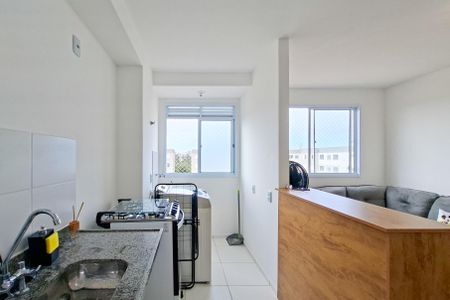 Cozinha de apartamento para alugar com 2 quartos, 42m² em Vila Sonia, Praia Grande