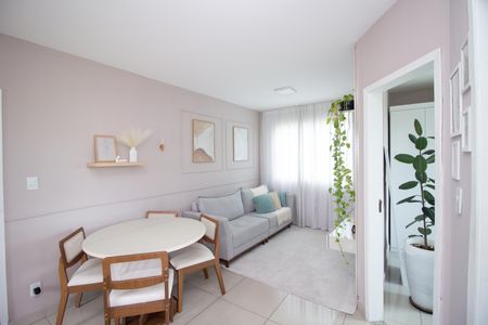 Sala de apartamento à venda com 2 quartos, 56m² em Arvoredo, Contagem