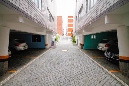 Fachada do bloco de kitnet/studio para alugar com 1 quarto, 40m² em Aviação, Praia Grande