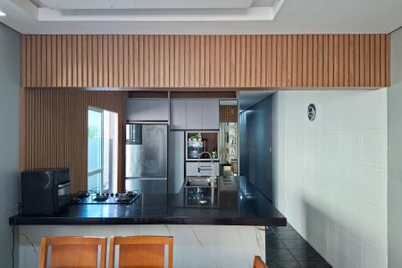 Cozinha de casa para alugar com 2 quartos, 150m² em Nova Mirim, Praia Grande