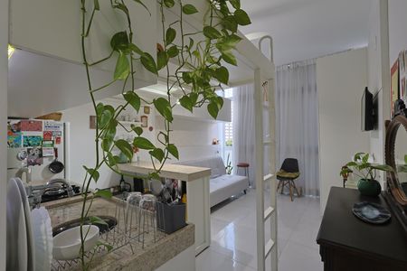 Sala/Cozinha de kitnet/studio à venda com 1 quarto, 30m² em Santo Agostinho, Belo Horizonte