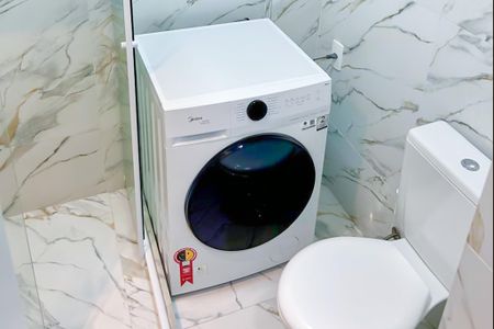 Banheiro de kitnet/studio para alugar com 1 quarto, 34m² em Centro, Rio de Janeiro