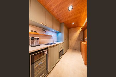 Cozinha de apartamento para alugar com 1 quarto, 27m² em Vila Clementino, São Paulo