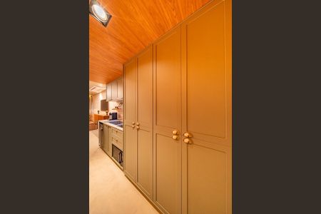 Cozinha de apartamento para alugar com 1 quarto, 27m² em Vila Clementino, São Paulo