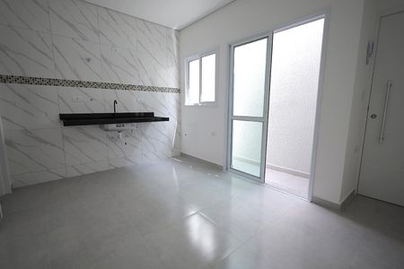 Sala / Cozinha de apartamento para alugar com 1 quarto, 30m² em Parque Novo Oratório, Santo André