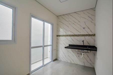 Cozinha de apartamento para alugar com 1 quarto, 30m² em Parque Novo Oratório, Santo André