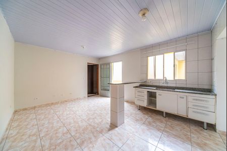 Sala e Cozinha de casa para alugar com 1 quarto, 46m² em Jardim Santo Alberto, Santo André
