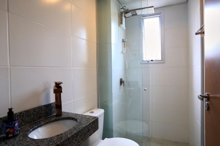 Banheiro da Suíte de apartamento à venda com 2 quartos, 60m² em Santa Efigênia, Belo Horizonte