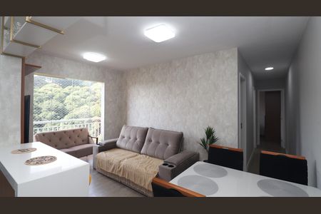 Sala de apartamento para alugar com 2 quartos, 52m² em Furnas, São Paulo