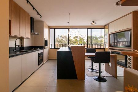 Sala/Cozinha de apartamento para alugar com 2 quartos, 56m² em Bacacheri, Curitiba