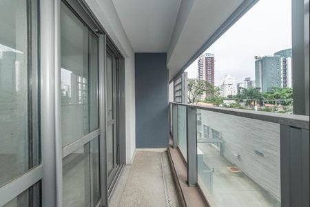 Varanda de kitnet/studio para alugar com 1 quarto, 40m² em Brooklin, São Paulo
