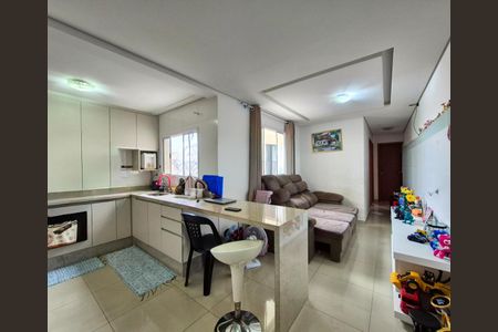 Sala/Cozinha de apartamento à venda com 3 quartos, 100m² em Jardim das Maravilhas, Santo André