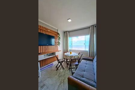 Sala de apartamento para alugar com 1 quarto, 37m² em Guilhermina, Praia Grande