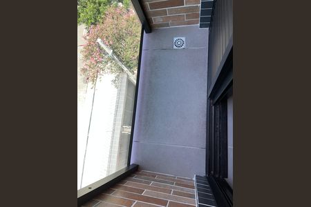 Varanda de casa de condomínio para alugar com 1 quarto, 33m² em Macuco, Santos