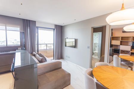 Sala de apartamento para alugar com 1 quarto, 43m² em Santa Efigênia, Belo Horizonte