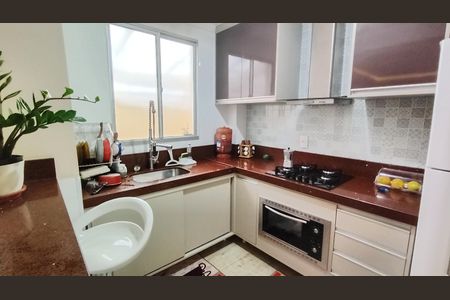 Cozinha de apartamento para alugar com 2 quartos, 44m² em Chácaras Reunidas Guaio, Suzano