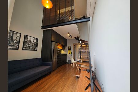 Sala de apartamento para alugar com 1 quarto, 47m² em Cidade Monções, São Paulo