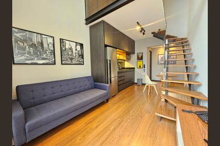 Sala de apartamento para alugar com 1 quarto, 47m² em Cidade Monções, São Paulo