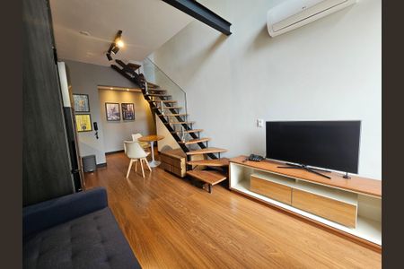 Sala de apartamento para alugar com 1 quarto, 47m² em Cidade Monções, São Paulo