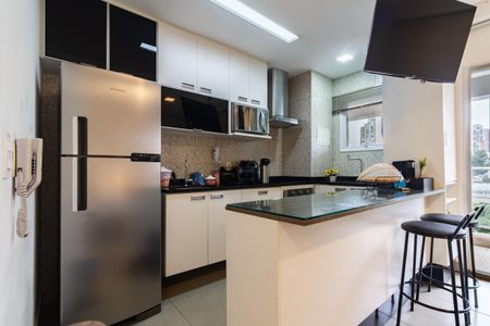 Cozinha de kitnet/studio para alugar com 1 quarto, 38m² em Brooklin, São Paulo