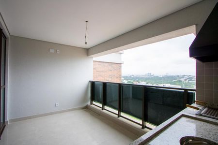 Varanda gourmet de apartamento à venda com 3 quartos, 117m² em Vila Assunção, Santo André
