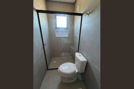 Banheiro de casa de condomínio para alugar com 1 quarto, 33m² em Macuco, Santos