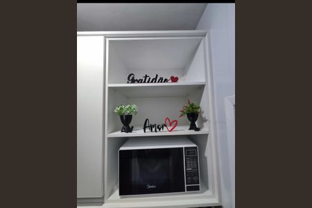 Cozinha de apartamento para alugar com 1 quarto, 21m² em Cidade Ocian, Praia Grande