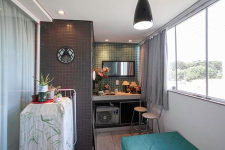 Varanda da sala de apartamento à venda com 3 quartos, 174m² em São José, Belo Horizonte