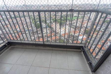 Varanda da sala de apartamento à venda com 1 quarto, 45m² em Vila Santa Luzia, São Bernardo do Campo