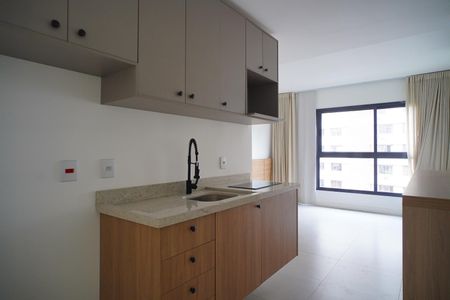 Sala_Cozinha de kitnet/studio à venda com 1 quarto, 24m² em Independência, Porto Alegre