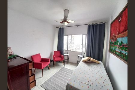 Sala de apartamento para alugar com 1 quarto, 55m² em Centro, São Vicente