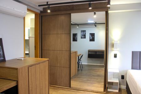 Quarto - Armários de apartamento para alugar com 1 quarto, 37m² em Centro Histórico de São Paulo, São Paulo