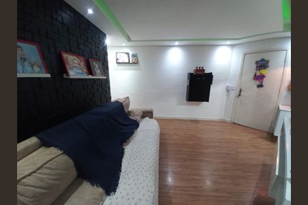 Sala de apartamento para alugar com 2 quartos, 54m² em Parque Sao Vicente, São Vicente
