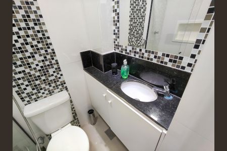 Banheiro do Estúdio de kitnet/studio para alugar com 1 quarto, 18m² em Tijuca, Rio de Janeiro