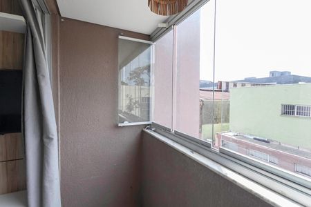 Varanda da sala de apartamento para alugar com 2 quartos, 50m² em Santa Branca, Belo Horizonte
