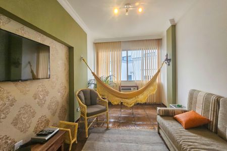 sala de apartamento para alugar com 1 quarto, 48m² em Jardim Virginia, Guarujá