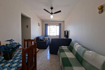Sala de apartamento para alugar com 1 quarto, 46m² em Aviação, Praia Grande