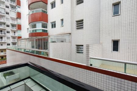 Varanda da sala de apartamento para alugar com 1 quarto, 40m² em Cidade Ocian, Praia Grande