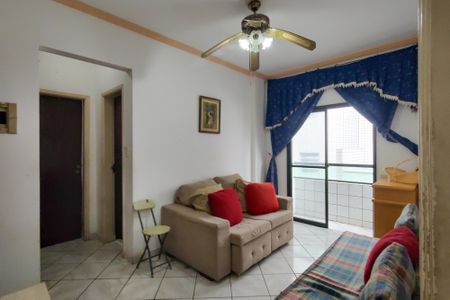 Sala de apartamento para alugar com 1 quarto, 40m² em Cidade Ocian, Praia Grande
