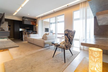 Sala de apartamento para alugar com 2 quartos, 96m² em Vila Anastácio, São Paulo