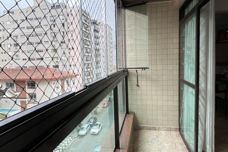 Varanda da Sala de apartamento para alugar com 4 quartos, 196m² em Aparecida, Santos