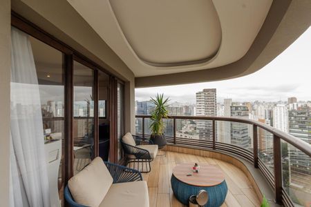 Sacada da Sala de kitnet/studio à venda com 1 quarto, 94m² em Itaim Bibi, São Paulo