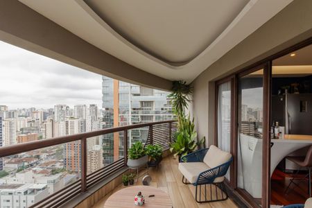 Sacada da Sala de kitnet/studio à venda com 1 quarto, 94m² em Itaim Bibi, São Paulo
