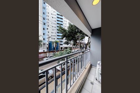 Varanda de kitnet/studio para alugar com 1 quarto, 24m² em Belenzinho, São Paulo