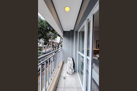 Varanda de kitnet/studio para alugar com 1 quarto, 24m² em Belenzinho, São Paulo