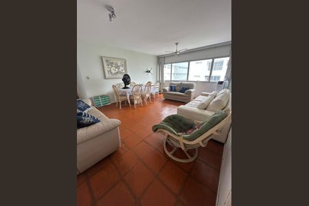 Sala de apartamento para alugar com 3 quartos, 104m² em Vila Alzira, Guarujá
